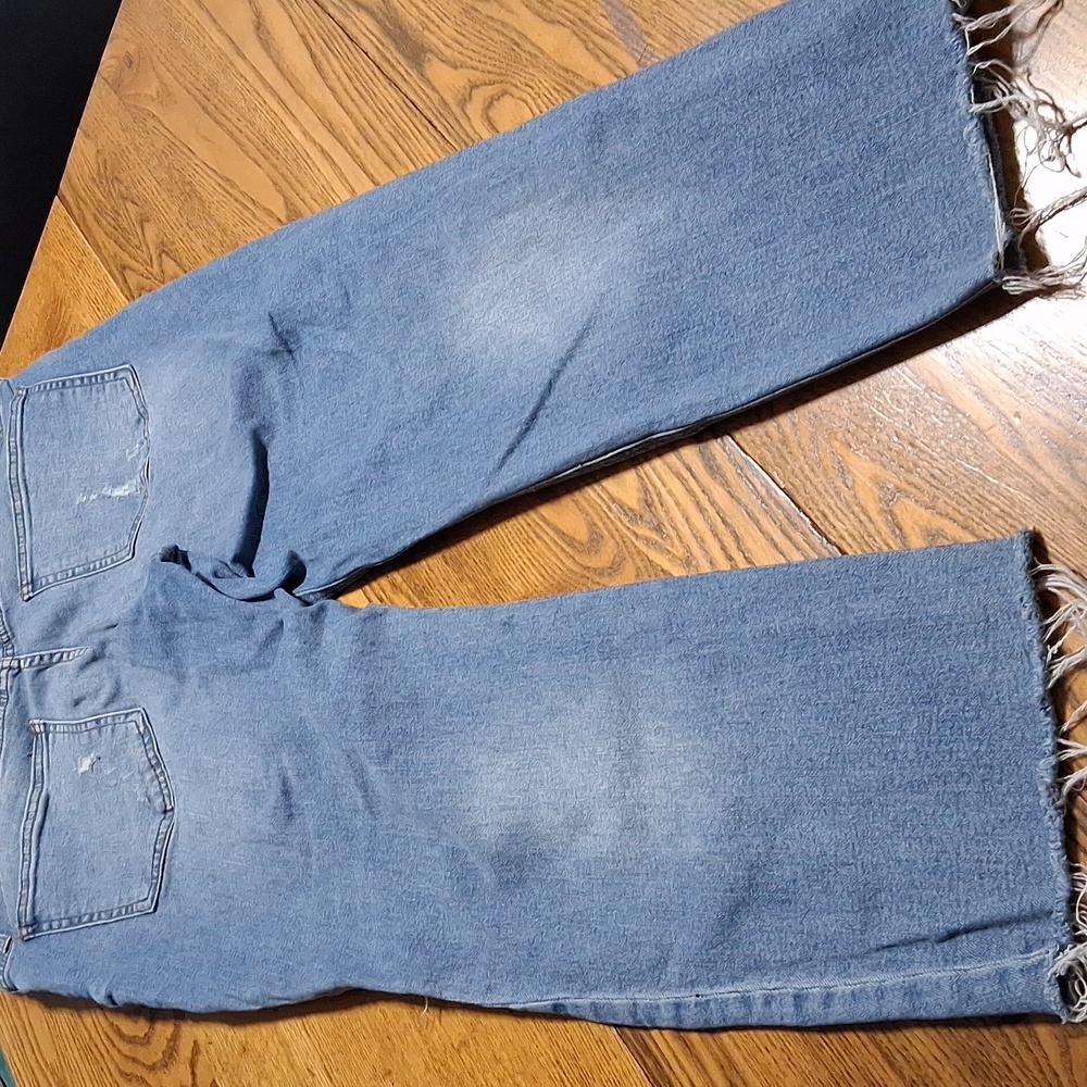SOLD SOLD BLUE RACHEL MOM HIGH RISE Distressed Used - Picture 8 of 8
